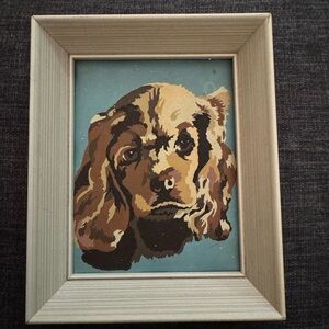 Little vintage cocker spaniel  paint by number